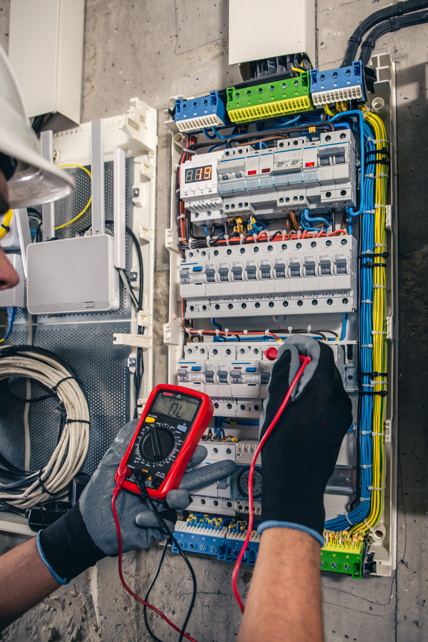 vérification de la tension électrique